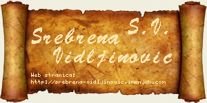 Srebrena Vidljinović vizit kartica